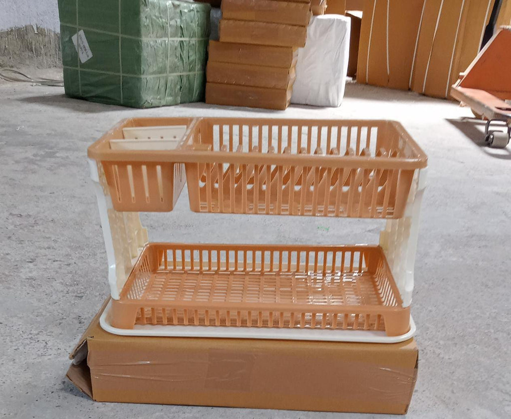 Dish Drying Rack – Water Storing Tray & Utensil Organizer | CookAura