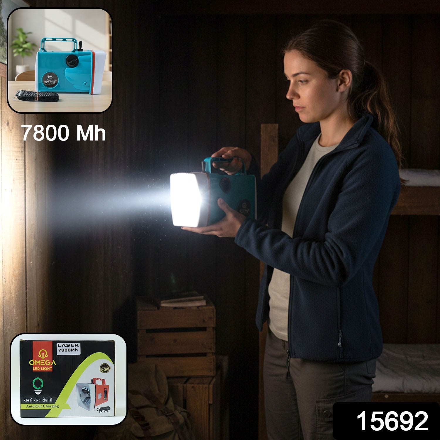 Rechargeable LED Torch – Long-Range, High Brightness & Portable