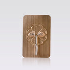 Transparent adhesive wall hook with waterproof and oil-proof feature on kitchen wall