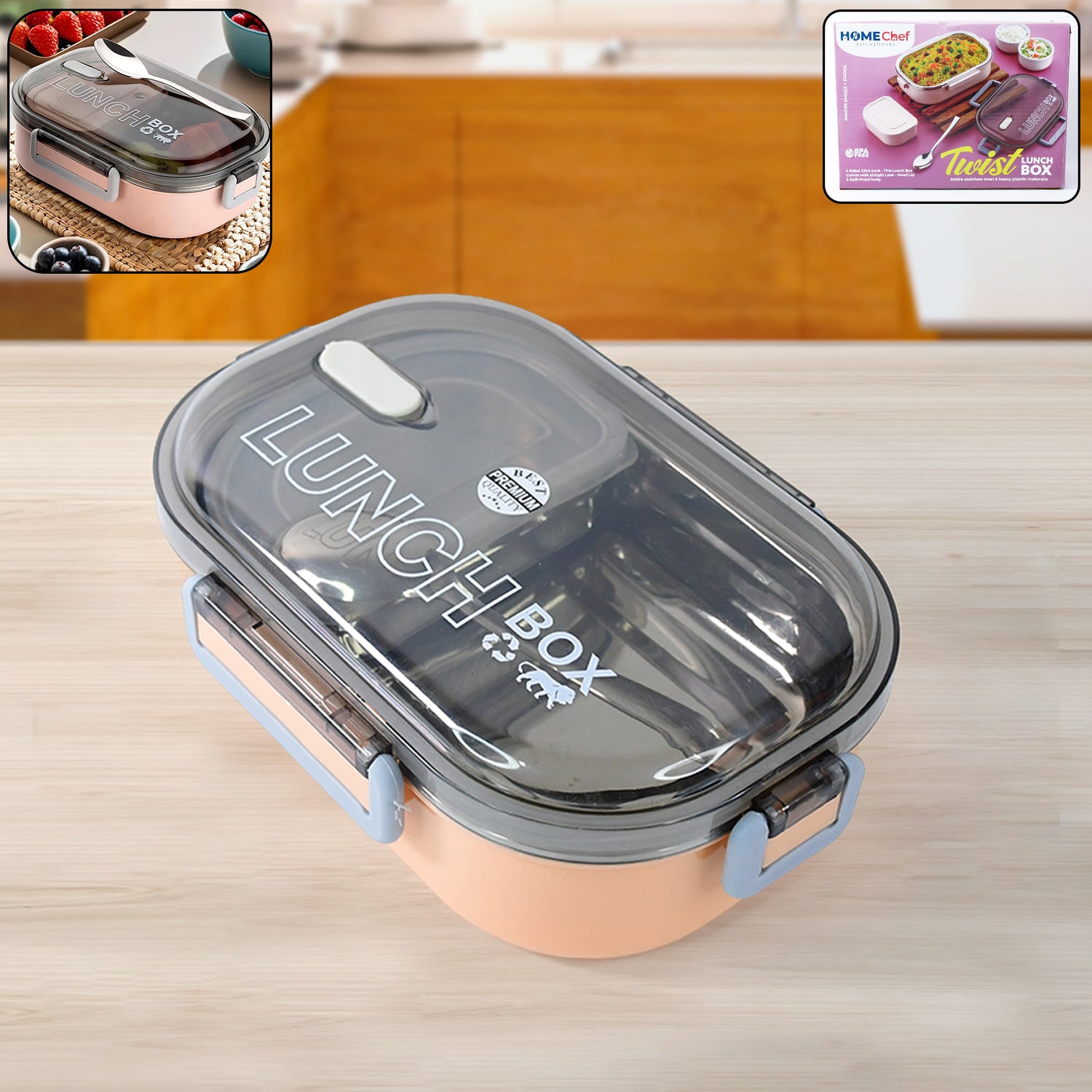 Leak-Proof Stainless Steel Lunch Box – Premium & Airtight