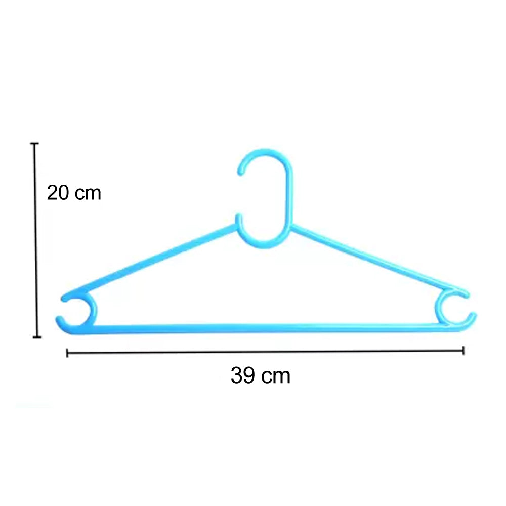 Plastic Clothes Hanger Set (6 Pcs) – Durable & Space-Saving | Indo Glow