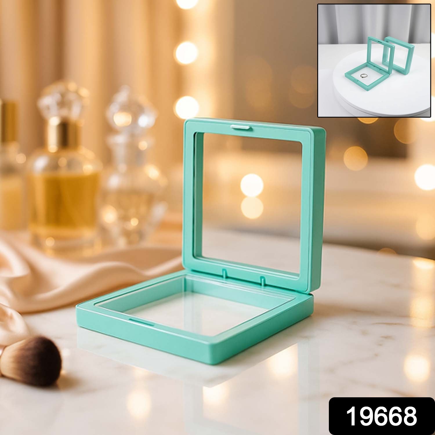 Transparent Jewellery Display Box – Elegant 3D Floating Organizer