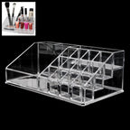 Acrylic Makeup Organizer – 16 Clear Compartments for Cosmetics