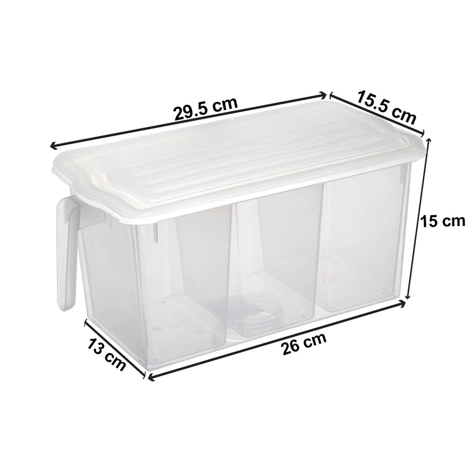 Refrigerator Organizer Box – 3 Compartments, Airtight | Lunchie Bunchie