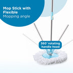 360 Spin Mop with Wheels – Microfiber, Auto-Fold Handle | Ganesh