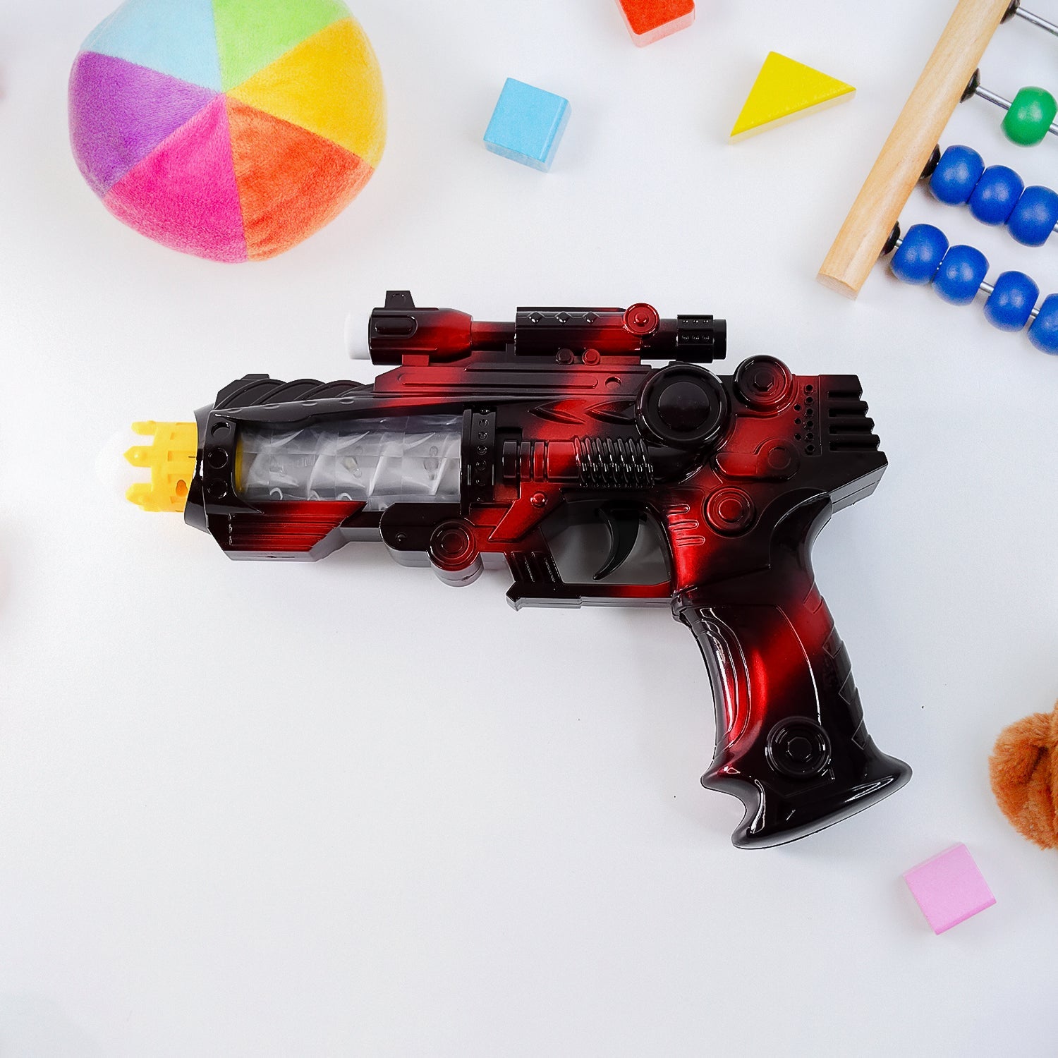 LED Flashing Sound Laser Toy Gun – Space Blaster with Lights & Music