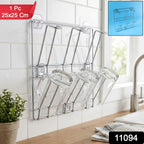Stainless Steel Mug Holder Rack – Space-Saving Kitchen Organizer