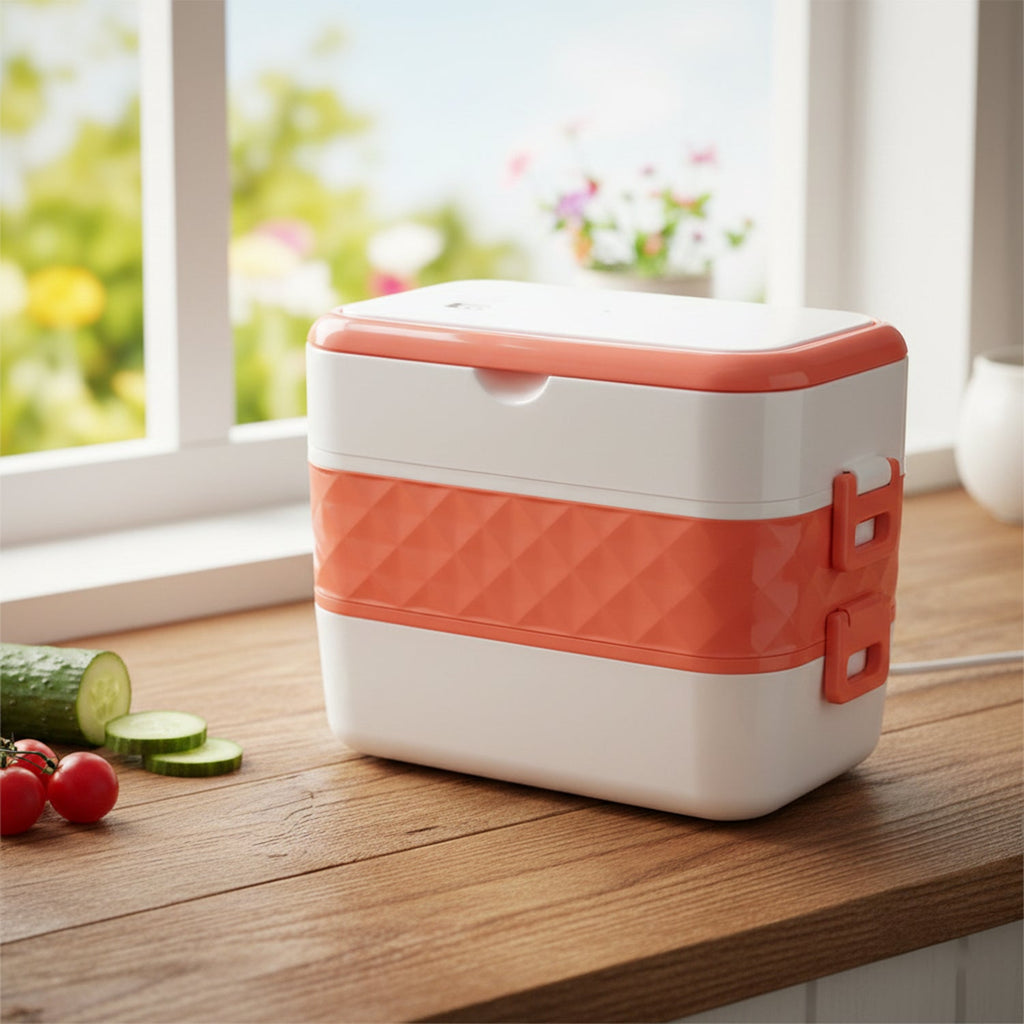 Electric Heated Lunch Box – Leakproof Stainless Steel Meal Warmer