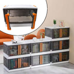 Plastic Folding Wardrobe Organizer – Space-Saving Storage with Wheels
