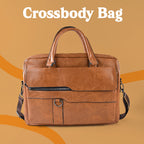 Faux Leather Laptop Messenger Bag – Durable & Stylish Briefcase