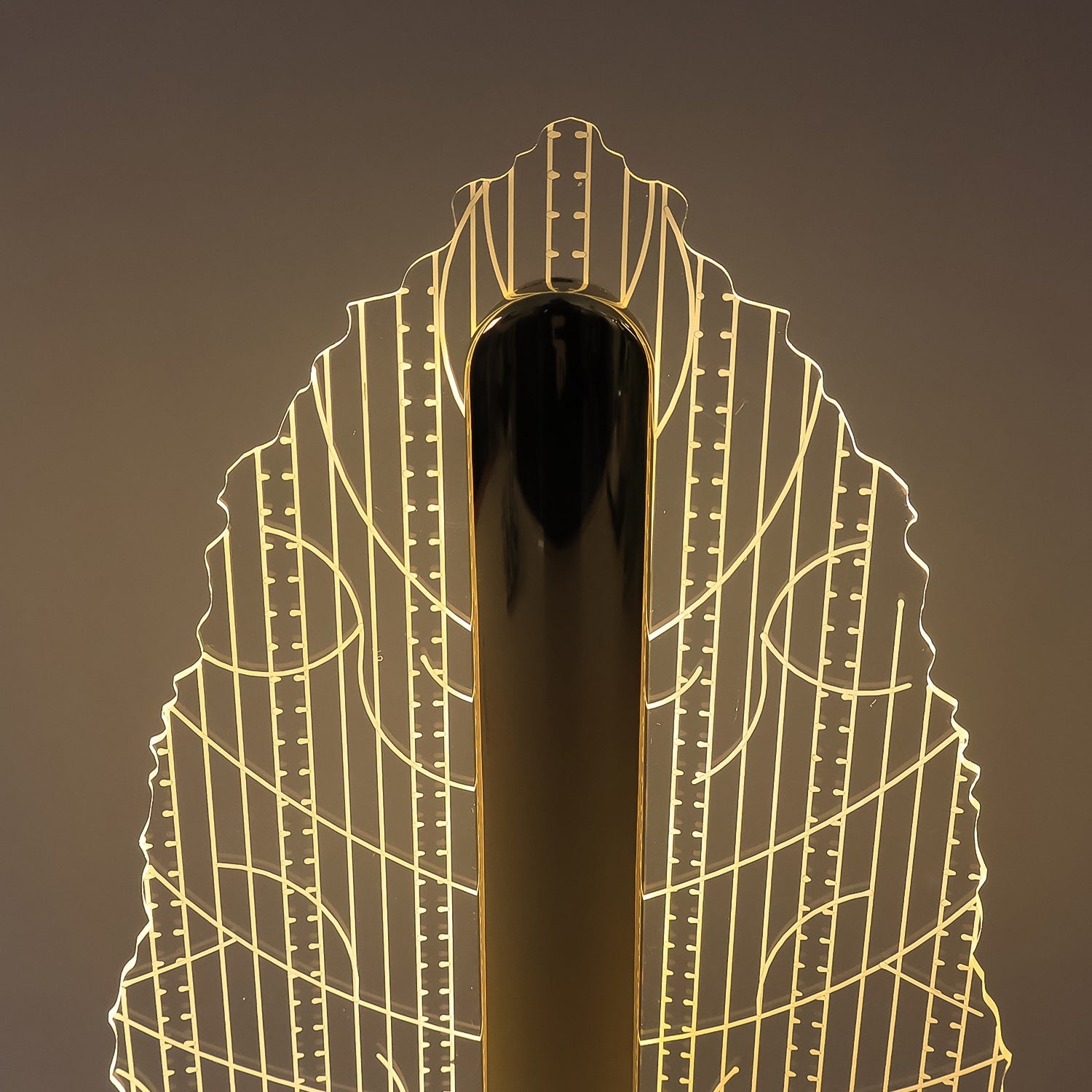 LED Table Lamp – Elegant Leaf Design with USB Rechargeable Base