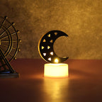 Moon Shaped Flameless LED Candles – Cozy Ambient Glow, Set of 4
