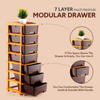 7-Layer Plastic Storage Drawer Organizer – Durable & Spacious