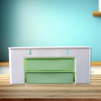 Desktop Organizer – 2-Layer with Dual Drawers & Side Bin for Home & Office