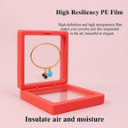 Transparent Jewellery Display Box – 3D Floating Organizer with Magnetic Lock