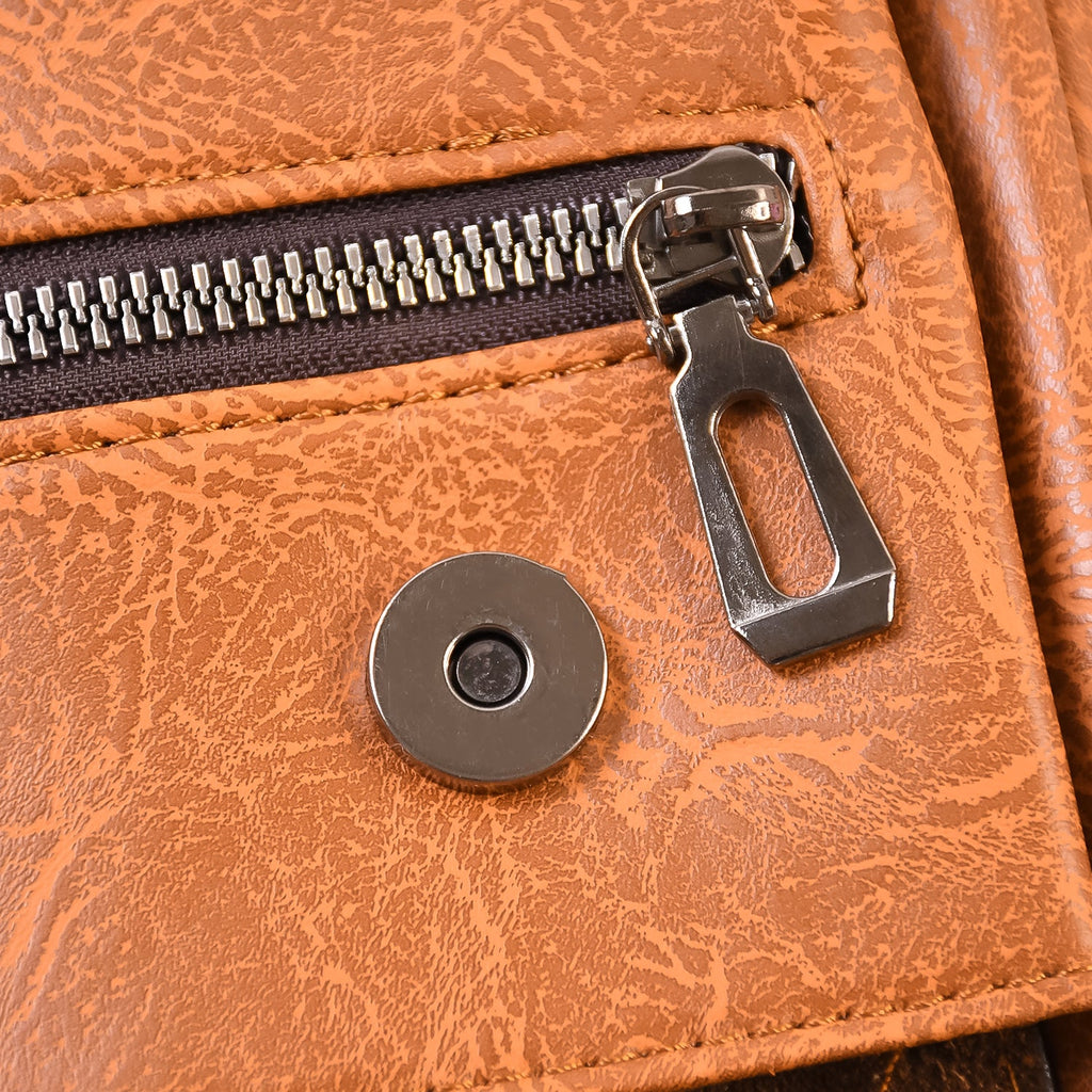 Faux Leather Laptop Messenger Bag – Durable & Stylish Briefcase