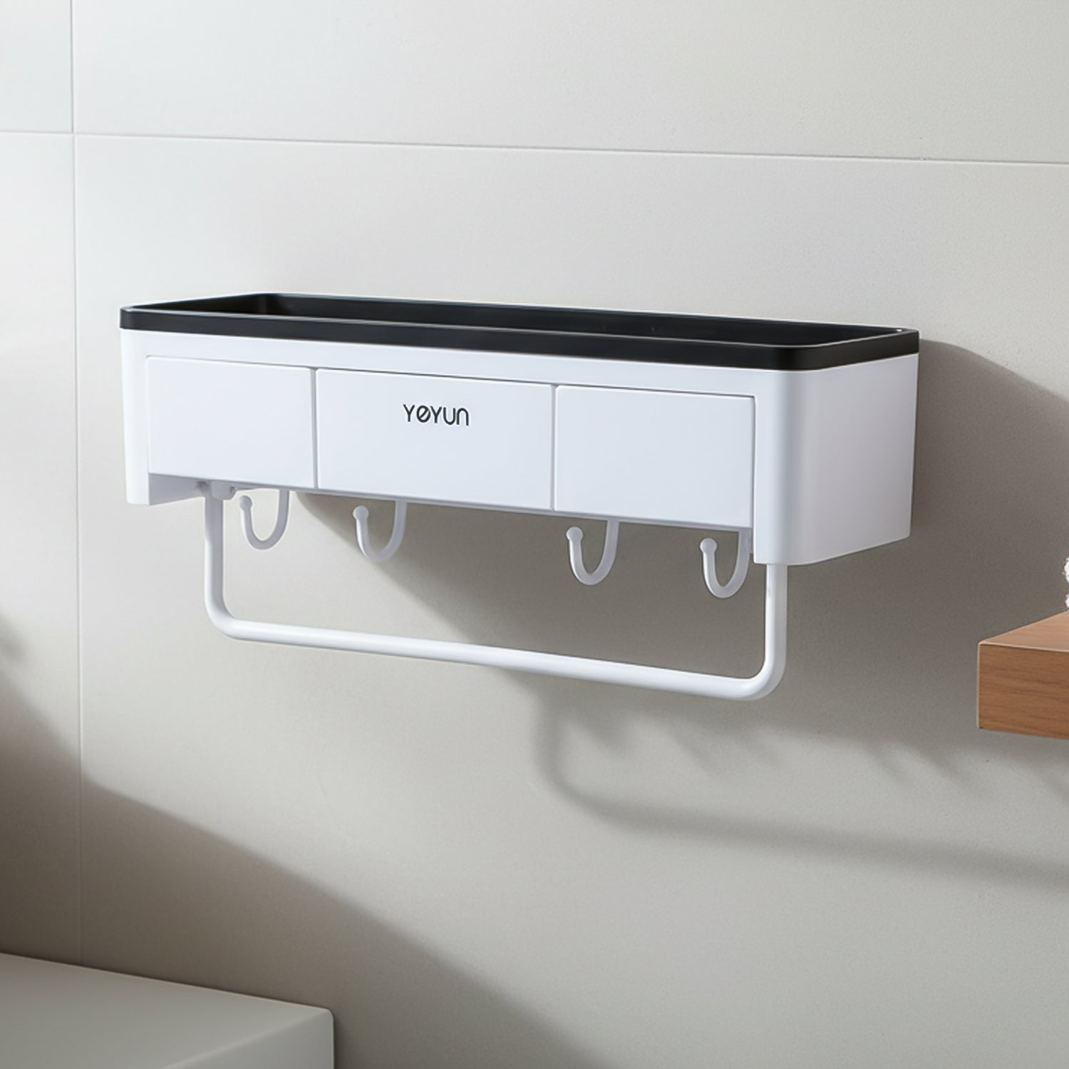 Bathroom Storage Rack – Wall Mounted Multifunctional Organizer