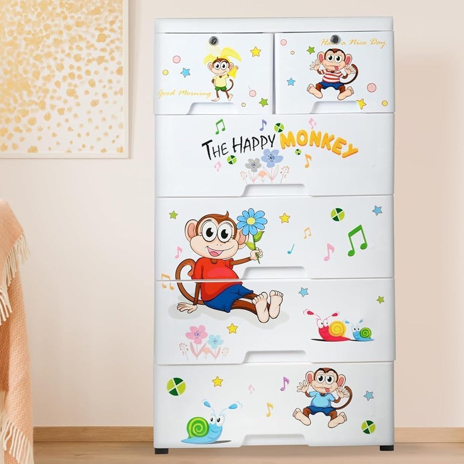 Kids Plastic Chest of 6 Drawers – Multi-Purpose Storage Organizer | Packory