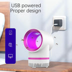 USB Electric Mosquito Killer Lamp – Silent, Baby-Safe Trap