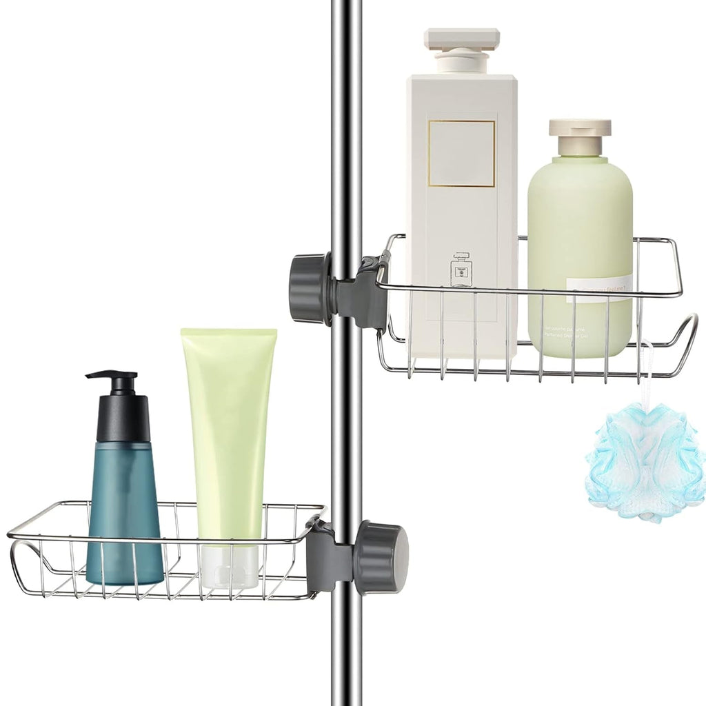 Stainless Steel Sink Caddy Organizer – Durable Clamp-On Holder
