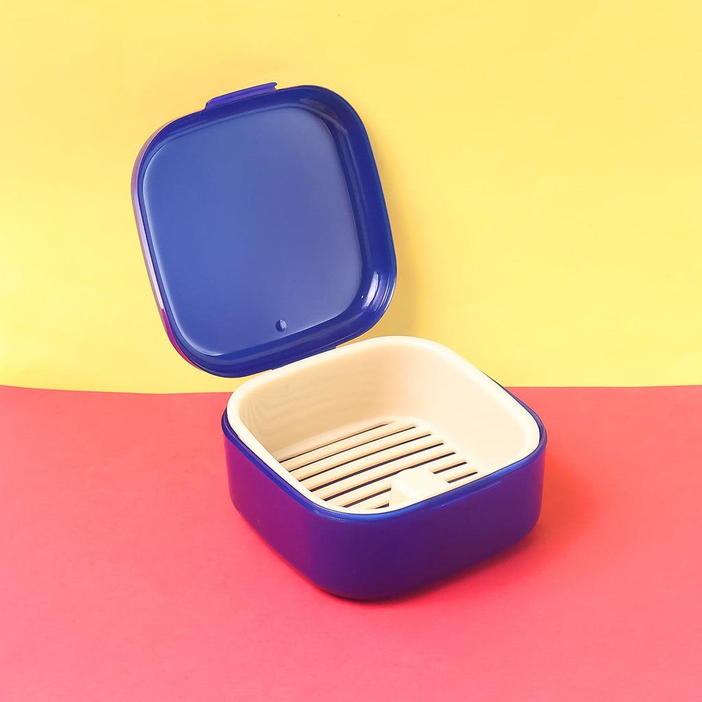 Multi-Purpose Storage Box with Lid & Drain Tray – Compact Organizer