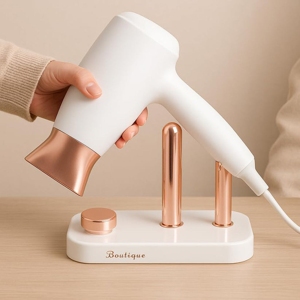 Wall Mount Hair Dryer Holder Ð Space-Saving & Heat Resistant
