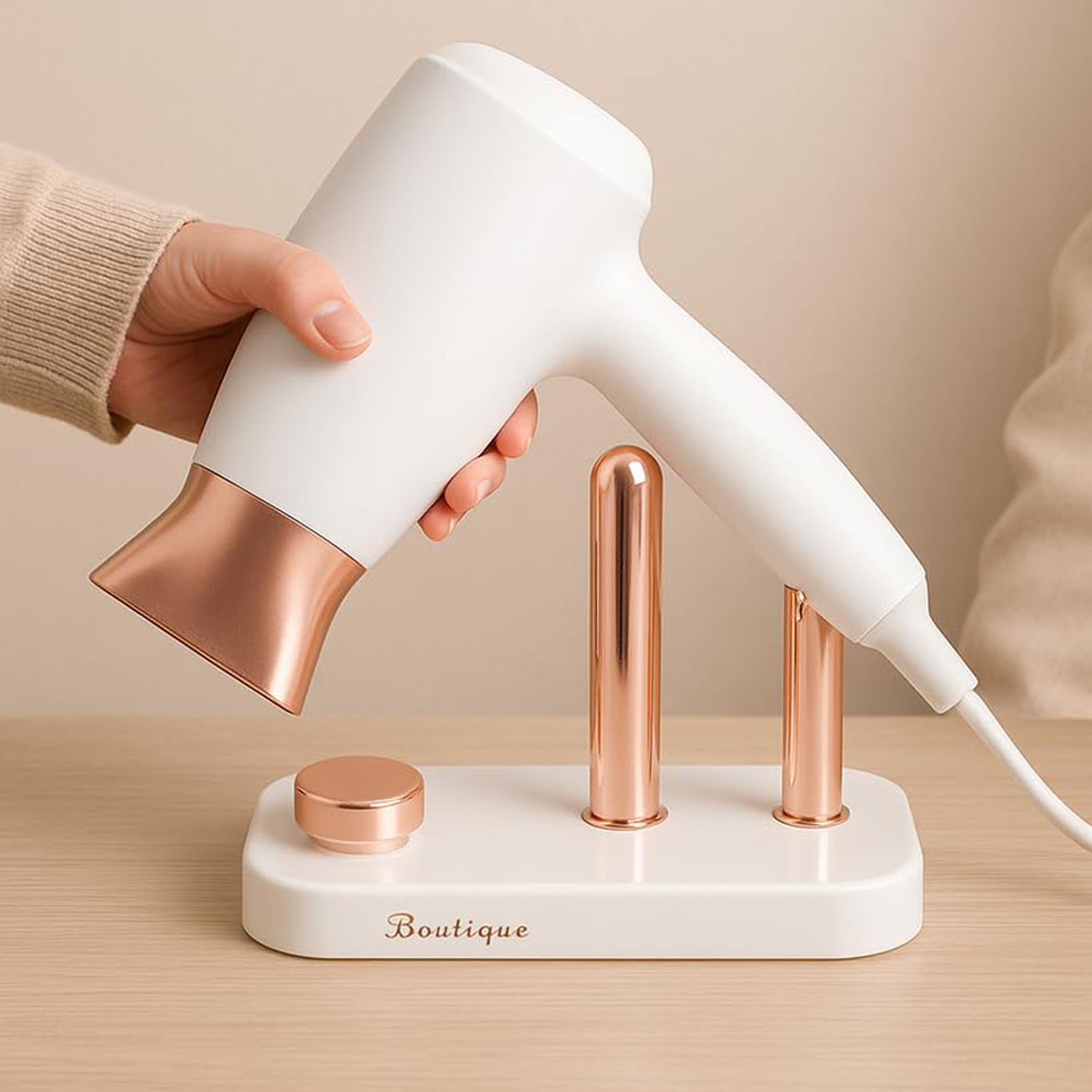 Wall Mount Hair Dryer Holder Ð Space-Saving & Heat Resistant