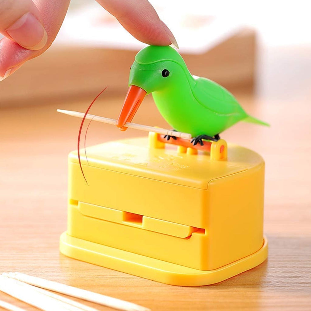 Bird Toothpick Dispenser – Portable Automatic Storage Box