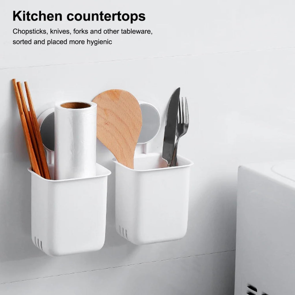 Bathroom Organizer Cups – Space-Saving Wall Mounted Set