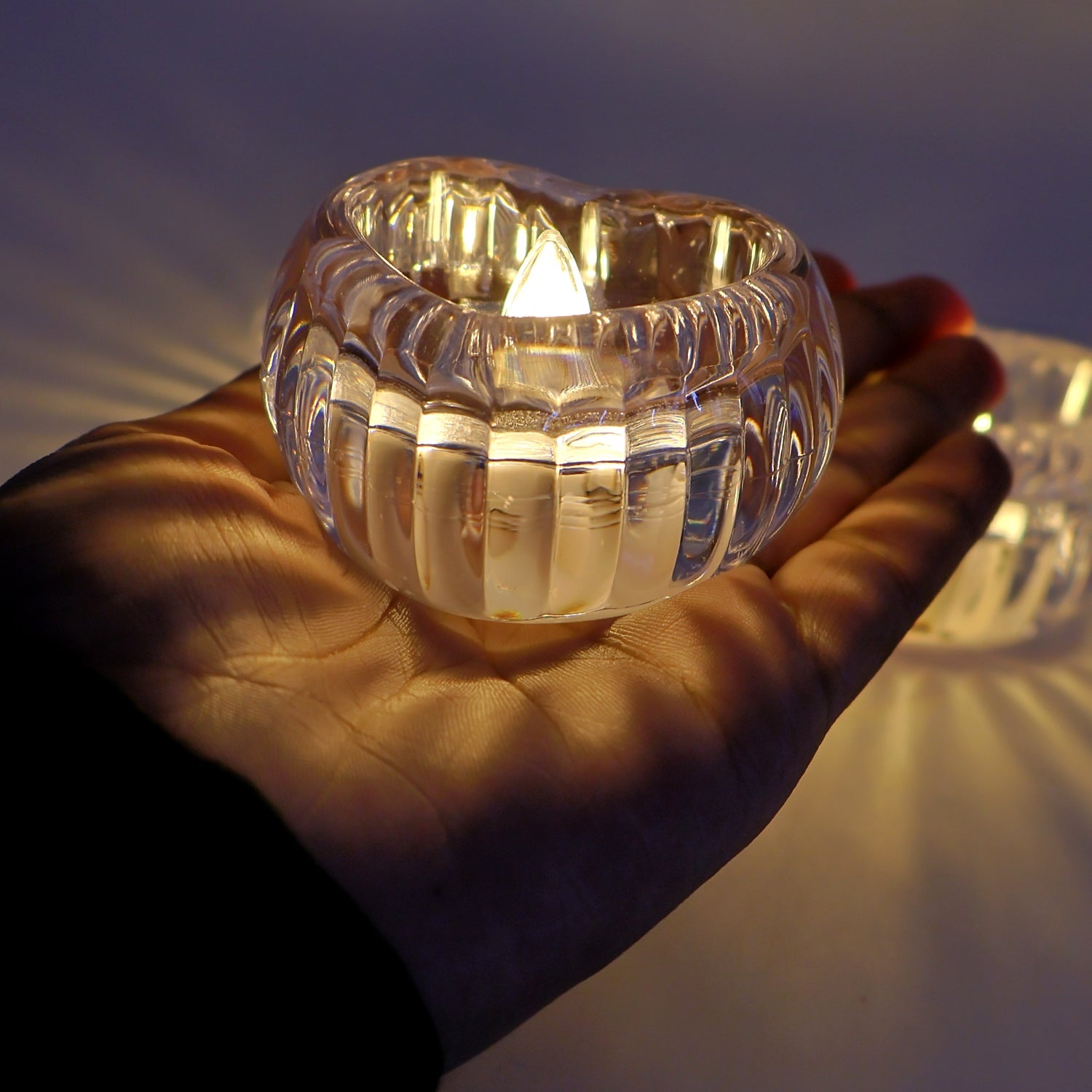 Heart-Shaped LED Flameless Candles – Safe Romantic Glow Set