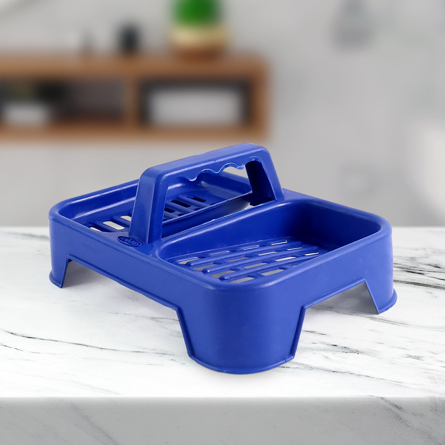 Double Soap Dish Stand – 2-in-1 with Handle & Drainage