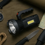 Rechargeable USB LED Hand Torch – Dual Light & Durable