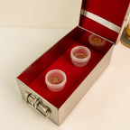 Jewellery Storage Box – Stainless Steel with Velvet & Lock