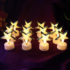 Star Shaped Flameless LED Candles – Safe & Elegant Décor Set