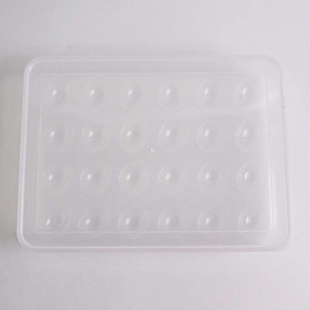 Plastic Egg Storage Container – Clear 24-Grid Fridge Organizer