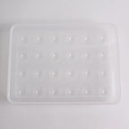 Plastic Egg Storage Container – Clear 24-Grid Fridge Organizer