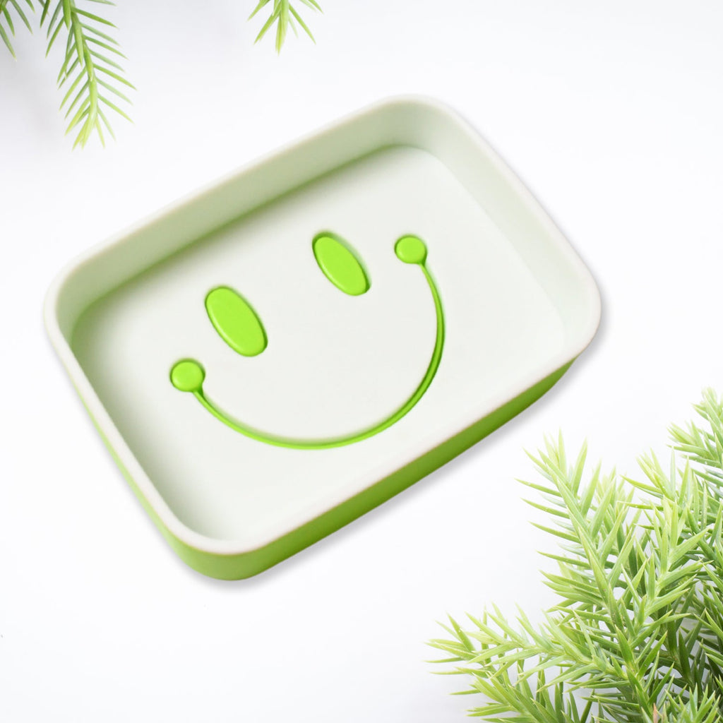 Portable Travel Soap Dish Box – Cute Smiley Face & Draining Design