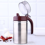 Stainless Steel Oil Dispenser – 500ml Anti-Drip | Ganesh