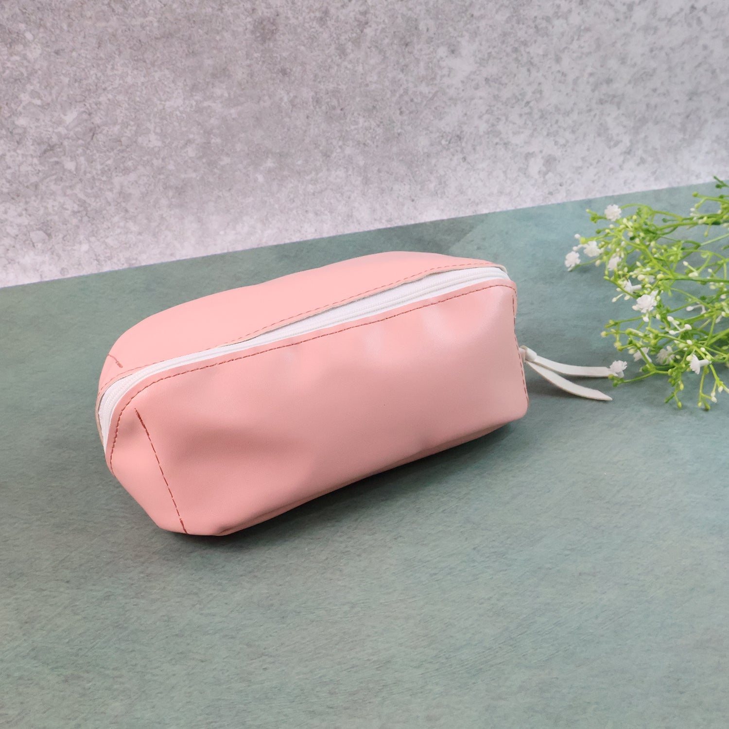 Cosmetic & Pencil Pouch – Durable PU Leather Travel Organizer