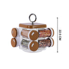 Plastic Spice Rack – 8-Jar Revolving Organizer | Ganesh Storewell