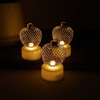 Apple Shape LED Tealight Candles – Flameless Decorative Set of 12