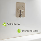 Adhesive Wall Hook – Waterproof, Oil-Proof & Reusable Utility Hook