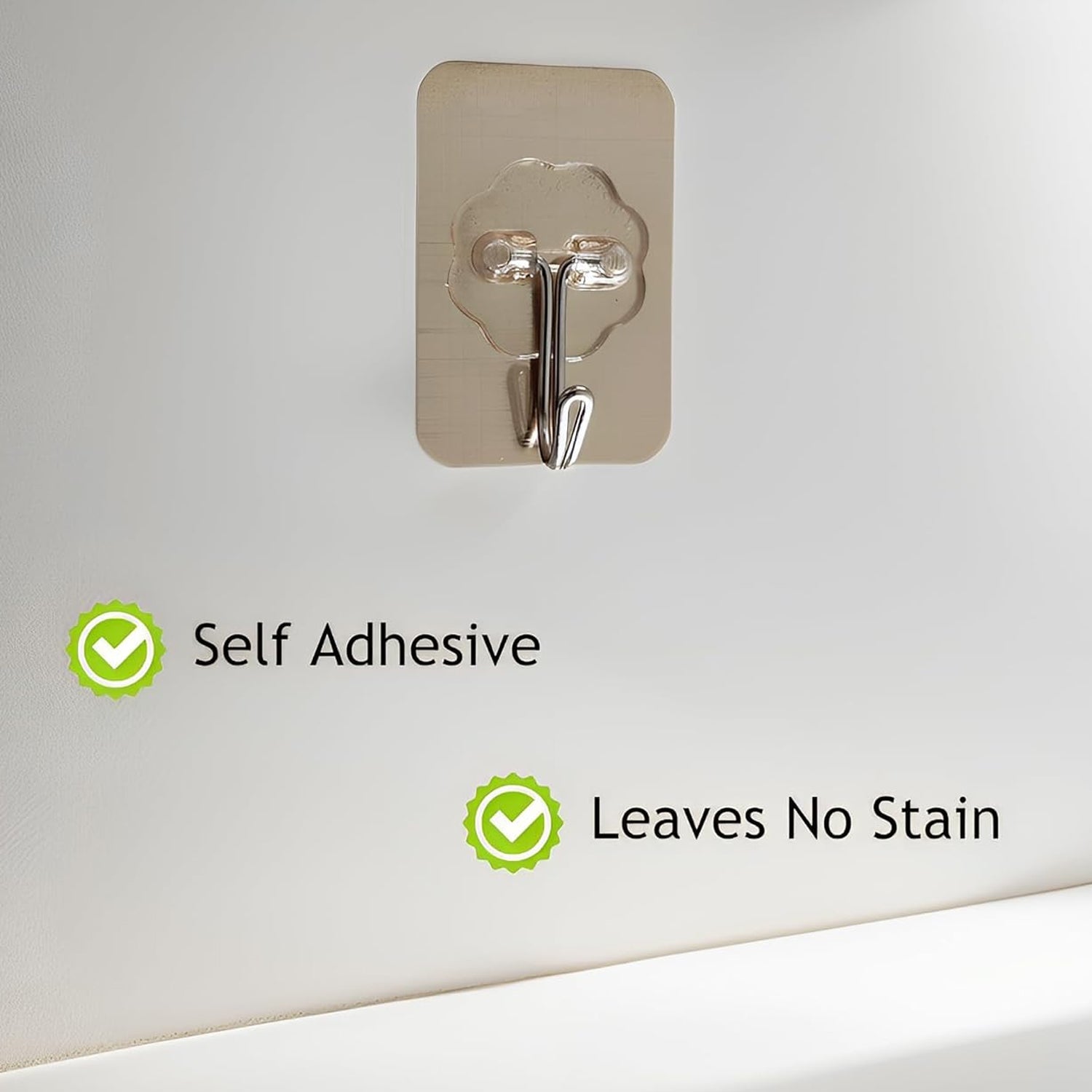 Adhesive Wall Hook – Waterproof, Oil-Proof & Reusable Utility Hook