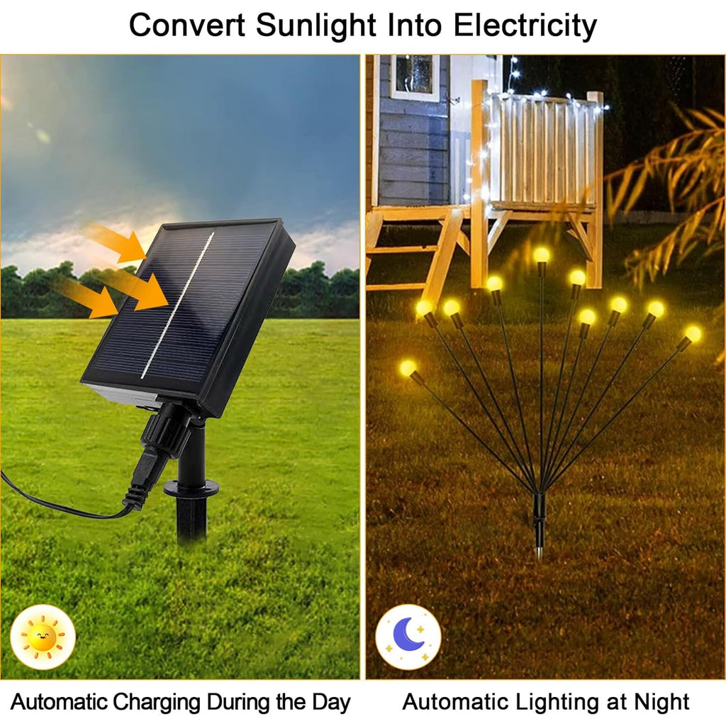 Solar Garden Ball Light Set – Warm White, Energy-Saving Outdoor LEDs