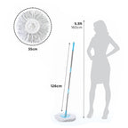 360 Spin Mop with Wheels – Microfiber, Auto-Fold Handle | Ganesh
