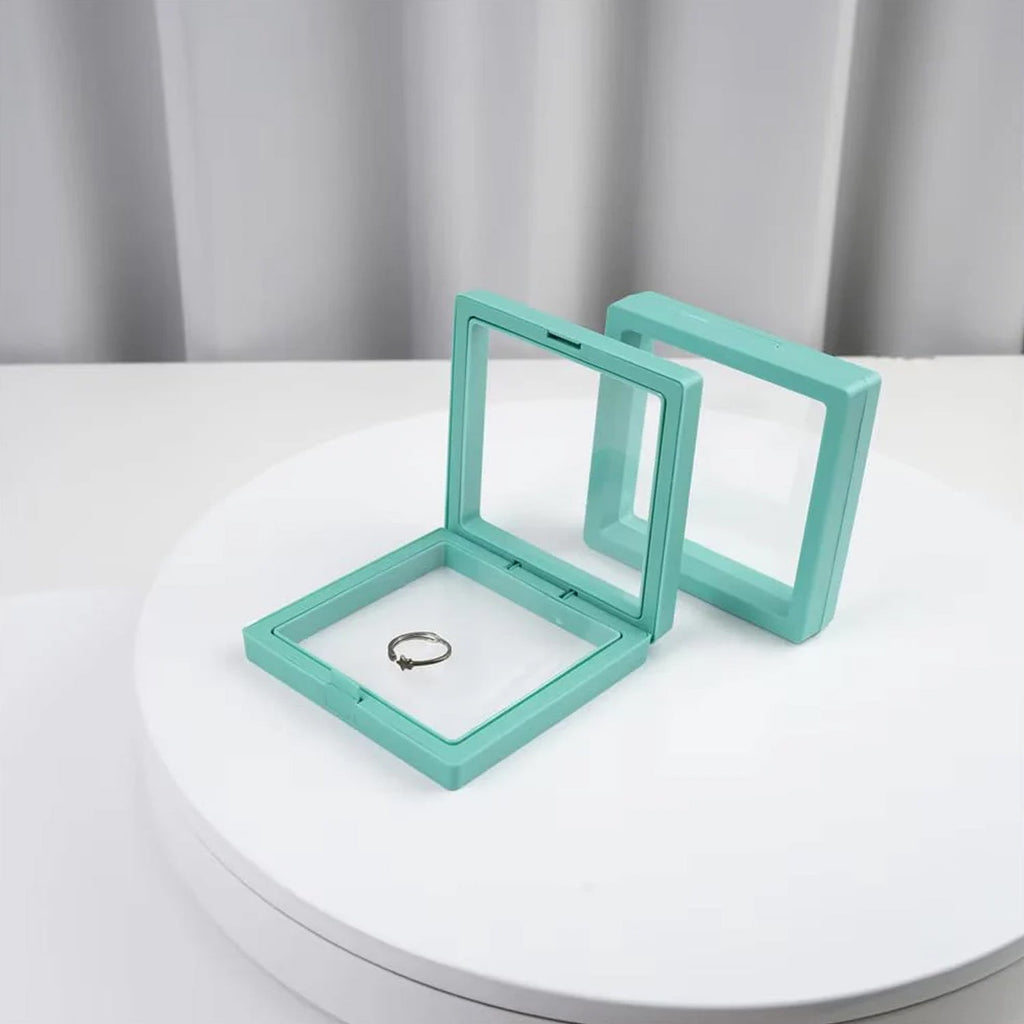 Transparent Jewellery Display Box – Elegant 3D Floating Organizer