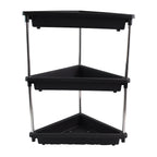Plastic Corner Storage Rack – 3-Layer Space-Saving Shelf