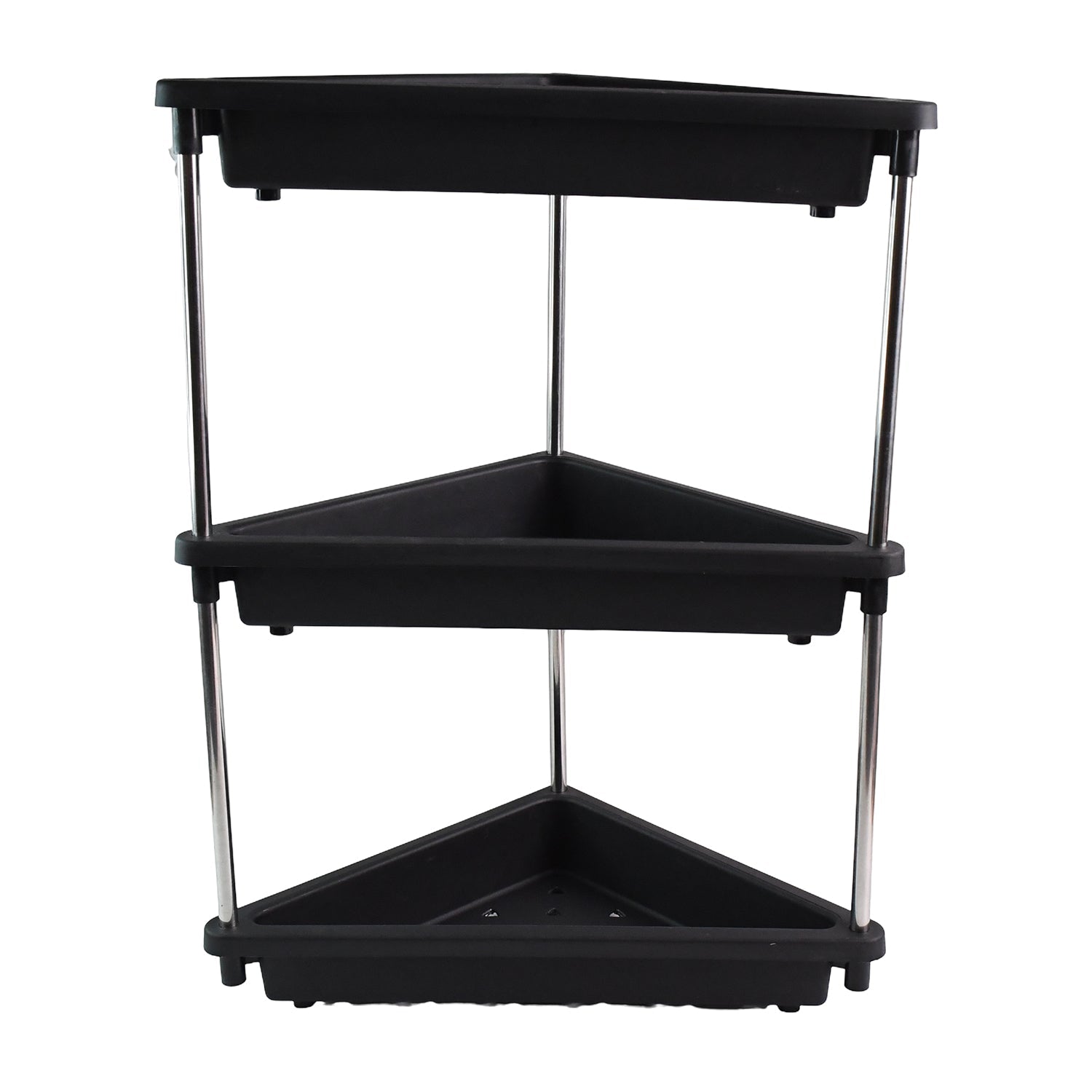 Plastic Corner Storage Rack – 3-Layer Space-Saving Shelf