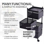 Metal Kitchen Trolley – 4 Layer Durable Storage Rack | Tidy Table