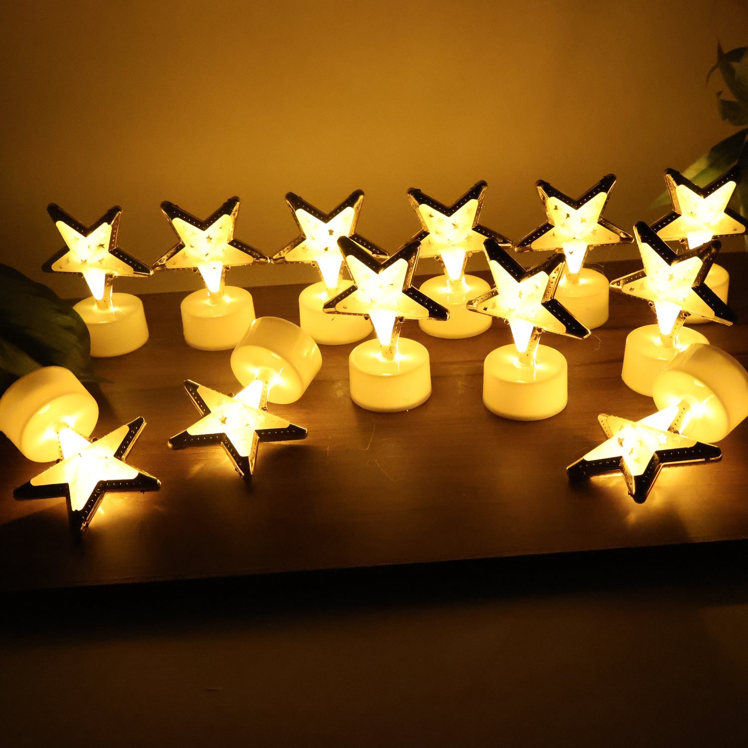 Star Shaped Flameless LED Candles – Safe & Elegant Décor Set